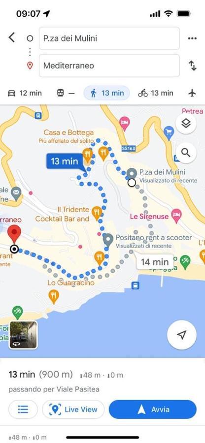 Casa Coppelia B&B Позитано Экстерьер фото